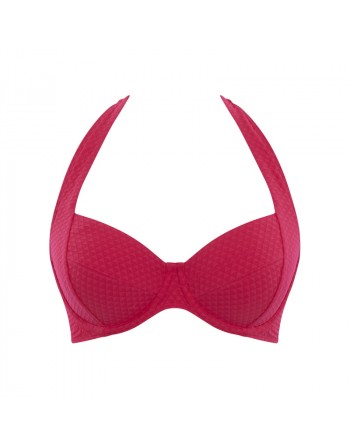 Panache Swim Echo Haut de Bikini Tour De Cou Grandes Tailles De Bonnets D à H / T. EU65 à 85  - Hot Pink - SW1325