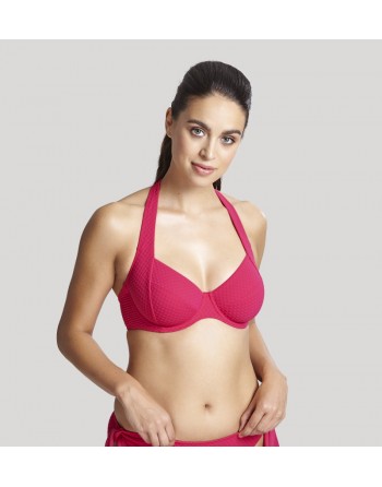 Panache Swim Echo Haut de Bikini Tour De Cou Grandes Tailles De Bonnets D à H / T. EU65 à 85  - Hot Pink - SW1325