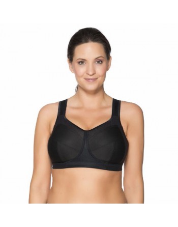 ulla dessous kate soutien-gorge sport grandes tailles et bonnets profonds sans armatures bonnet d-n / t. 70-130 noir