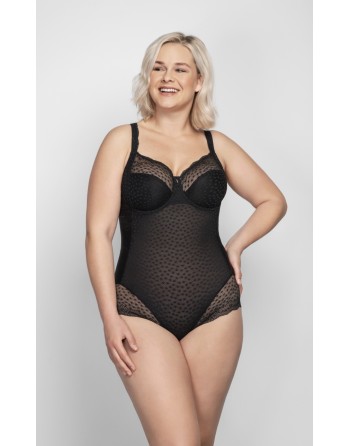 Ulla Dessous Josy Shapewear Body Kleine En Grote Maten 75-100 Cup B Tot G - Zwart - 6773