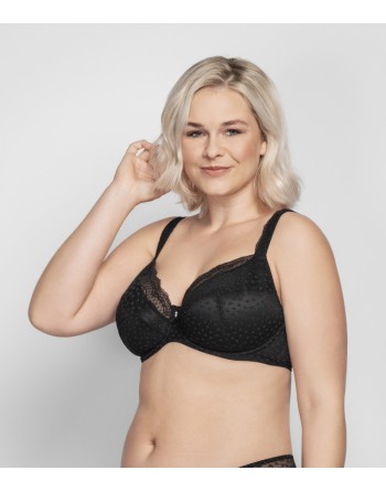 Ulla Dessous Josy Soutien-Gorge Moulé Petites Et Grandes Tailles 65-110 Bonnet D à L - Noir - 6722