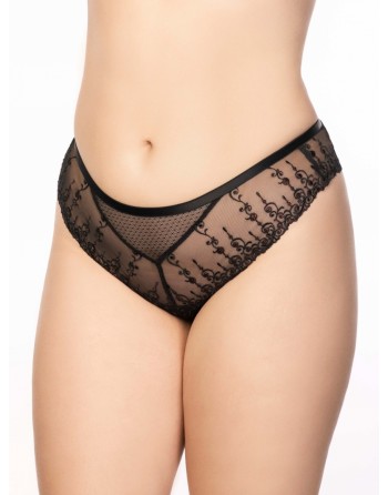 Ulla Dessous Exclusive Line String Kleine - Grote Maten 36-50 - Zwart - 8537