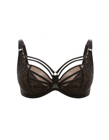 Ulla Dessous Exclusive Line Beha Met Schuimvulling Grote Cupmaten D - I  / T. EU70 Tot 100 - Zwart - 8529