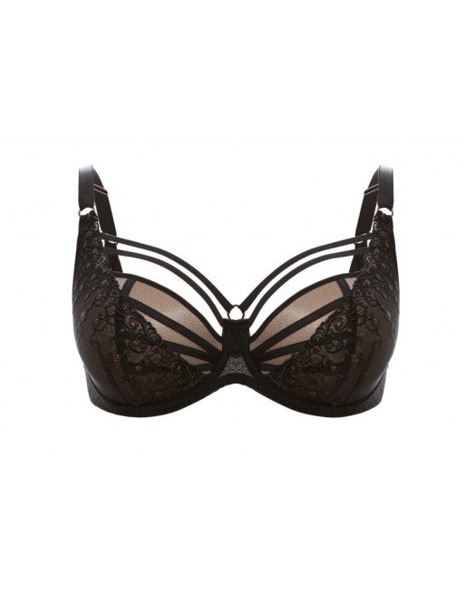 Ulla Dessous Exclusive Line Beha Met Schuimvulling Grote Cupmaten D - I  / T. EU70 Tot 100 - Zwart - 8529