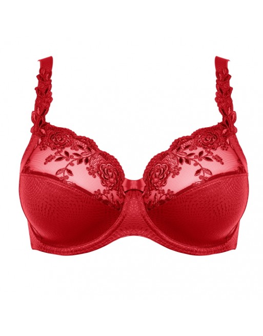 Ulla Dessous Ella Soutien-Gorge Emboitant Petites Et Grandes Tailles EU75 à 130 Bonnet B à G - Rouge - 3623