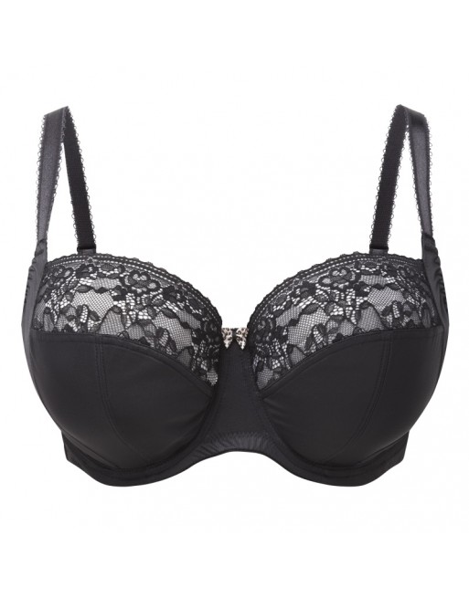 Sculptresse Chi Chi Soutien-Gorge Balconnet Grandes Tailles De Bonnets  D à L / T. EU75 à 105 - Noir - 7695