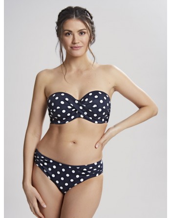 Panache Swim Anya Riva Spot Bas De Bikini Petites - Grandes Tailles EU34 à 46 - Navy/Vanilla - SW1456