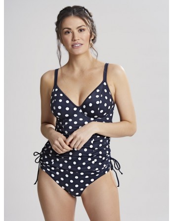 Panache Swim Anya Riva Spot Tankini Kleine En Grote Maten EU65-90 Cup D tot M - Navy/Vanilla - SW1451