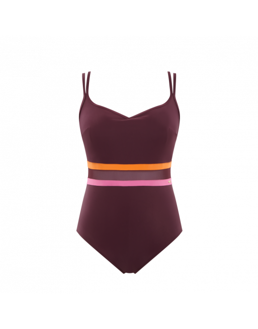 Panache Swim Kira Active Badpak Grote cupmaten D Tot O / T. EU65 tot 85 - Mulberry -  SW1385