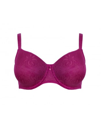 Ulla Dessous Alice Soutien-Gorge Emboitant Petites Et Grandes Tailles De Bonnets B à G / T. 70 à 110 - Fuchsia - 3823