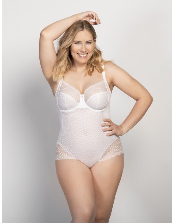 Ulla Dessous Josy Shapewear Body Kleine En Grote Maten 75-100 Cup B Tot G - Wit - 6773