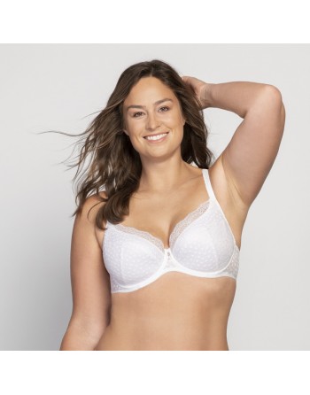 Ulla Dessous Josy Soutien-Gorge Moulé Petites Et Grandes Tailles 65-110 Bonnet D à L - Blanc - 6722