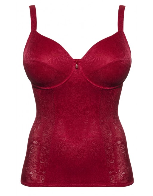 Ulla Dessous Alice Shapewear Top Grote Cupmaten - Rood - 3893