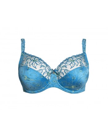 Ulla Dessous Zoë Soutien-Gorge Emboitant Petites Et Grandes Tailles De Bonnets B à G / T. EU70 à 120 - Aqua - 4123