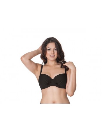 curvy kate swim jetty haut de bikini balconent moulé bonnets profonds 75n-85h-90l-100g-100i noir