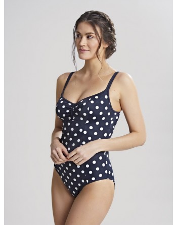 Panache Swim Anya Riva Spot Maillot De Bain Petites Et Grandes Tailles EU65-90 Bonnet D à O - Navy/Vanilla - SW1450