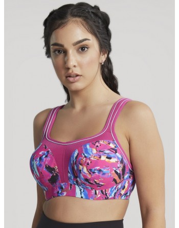 Panache Soutien-Gorge Sport + Armature Petites Et Grandes Tailles 60-90 Bonnet B à M - Abstract Orchid - 5021A