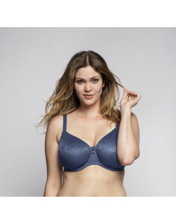 Ulla Dessous Alice Soutien-Gorge Emboitant Petites Et Grandes Tailles 70-110 Bonnet H à I - Indigo - 3826