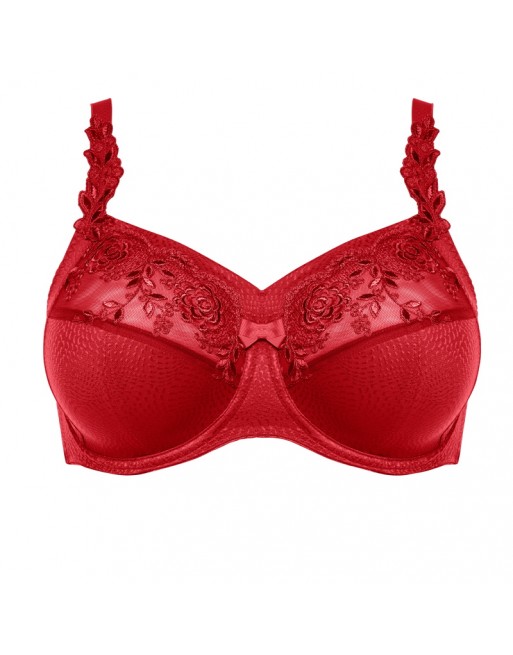 Ulla Dessous Ella Soutien-Gorge Emboitant Grandes Tailles De Bonnets D à N / T. EU75 à 120 - Rouge - 3625