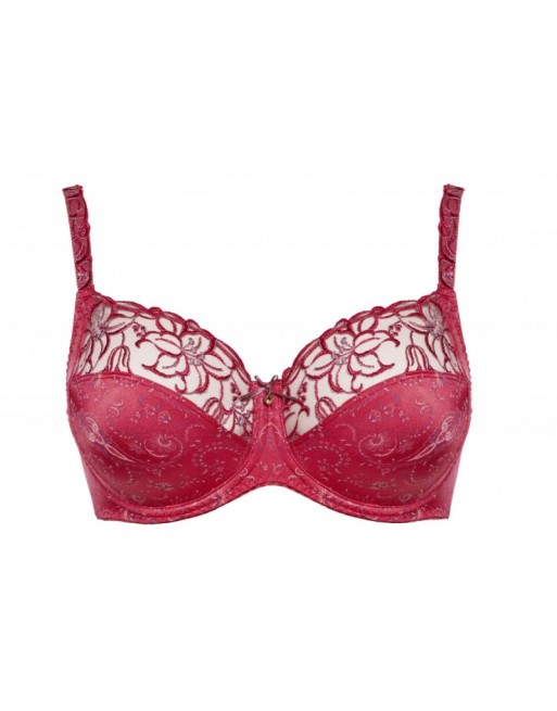 Ulla Dessous Zoë Volle Cup BH Kleine en Grote Cupmaten B Tot G / T. EU70 tot 120 - Framboise - 4123