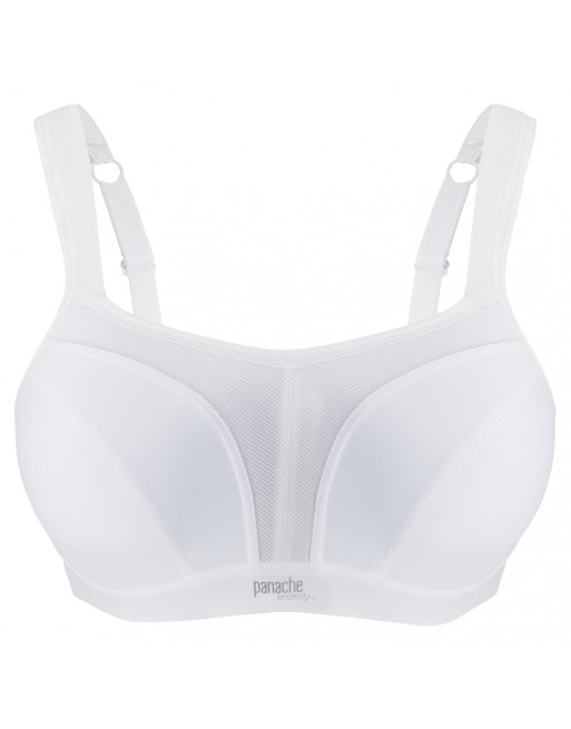 Panache Sport BH + Beugel Kleine En Grote Cupmaten B Tot M / T. EU60 Tot 90 - Wit - 5021