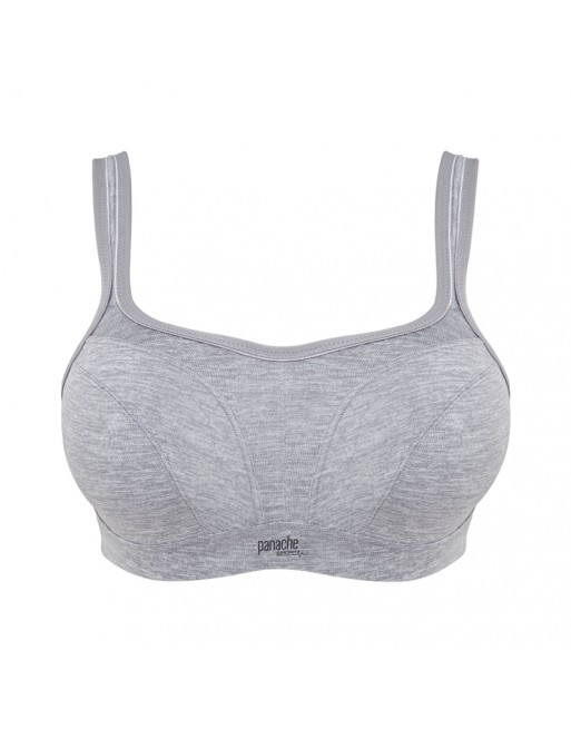 Panache Sport BH + Beugel Kleine En Grote Cupmaten B Tot M / T. EU60 To t90 - Grey Marl - 5021