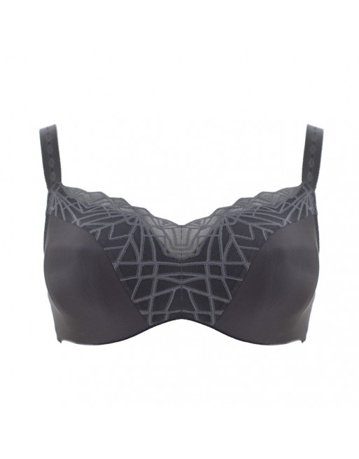 Ulla Dessous Mara Essence Bralette BH Grote Cupmaten D Tot L / T. EU70 Tot 100 - Antraciet - 4224