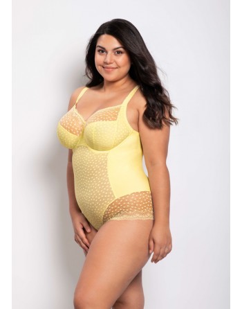 Ulla Dessous Josy Shapewear Body Kleine En Grote Maten 75-100 Cup B Tot G - Lemon - 6773