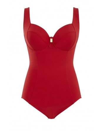 Panache Swim Marianna Maillot De Bain Balconnet Grandes Tailles De Bonnets D à K / T. EU65 à 90 - Crimson - SW1590