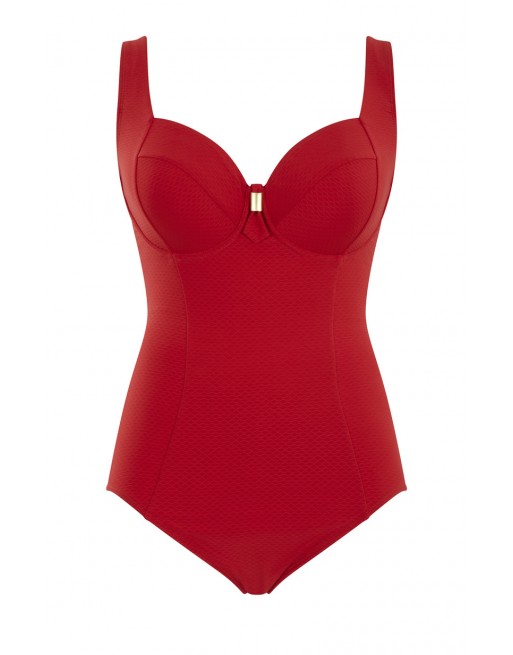 Panache Swim Marianna Maillot De Bain Balconnet Grandes Tailles De Bonnets D à K / T. EU65 à 90 - Crimson - SW1590