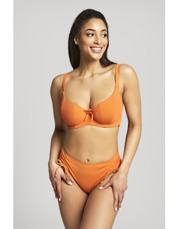 Panache Swim Golden Hour Bas De Bikini Rio Coupe Haute Petites - Grandes Tailles 34-46 - Orange Zest - SW1629