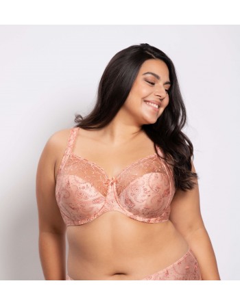 Ulla Dessous Zoë Soutien-Gorge Emboitant Petites Et Grandes Tailles 70-100 Bonnet H à L - Candy - 4125