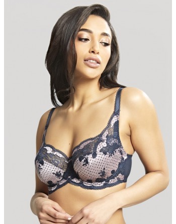 Panache Clara Volle Cup BH Kleine en Grote Maten 65-90 Cup D tot J - Navy/Pearl - 7255