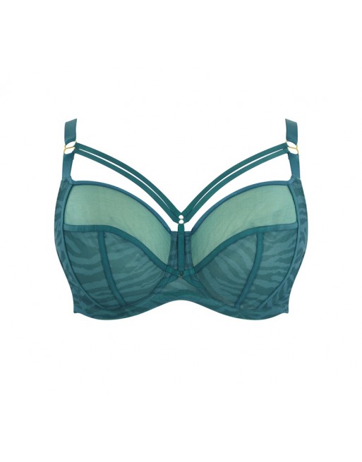 Sculptresse Dionne Volle Cup BH Grote Cupmaat E tot M / T. EU75-105 - Teal Animal - 9695