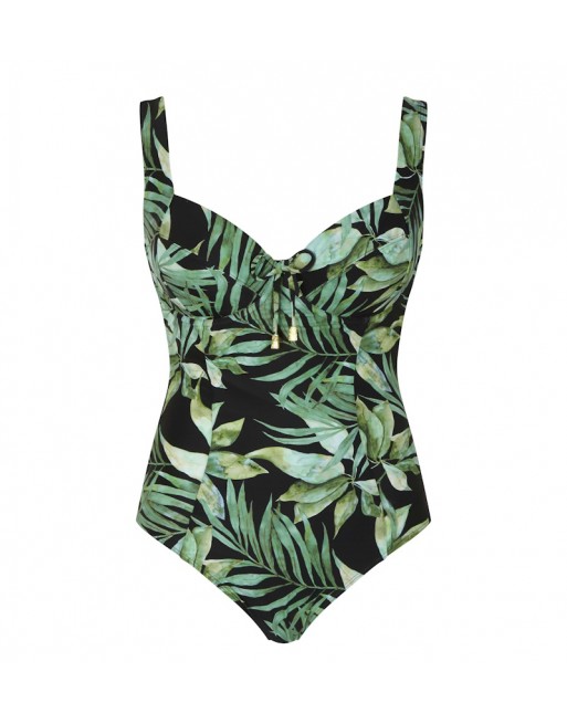 Panache Swim Bali Maillot De Bain Balconnet Grandes Tailles De Bonnets D à L / T. EU65 à 90 - Palm Print - SW1640