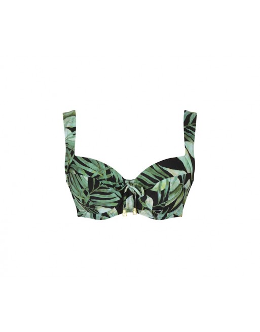 Panache Swim Bali Hele Cup Bikini BH Grote Cupmaten D Tot L / T. EU65 Tot 90 - Palm Print - SW1642