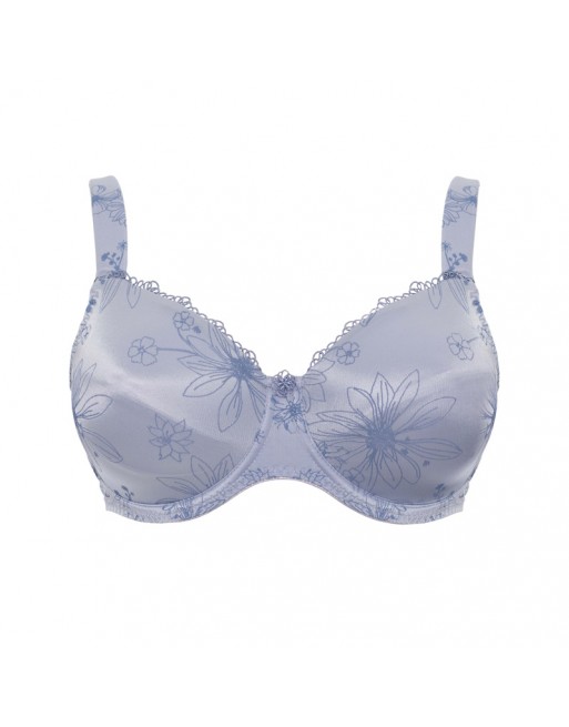 Ulla Dessous Viola Soutien-Gorge Emboitant Grandes Tailles De Bonnets D à G / T. EU70 à 110 - Grey/Blue - 3223