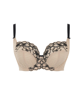 Panache Envy Soutien-Gorge Emboitant Grandes Tailles De Bonnets D à O / T. EU60 à 90 - Black/Sand - 7285A