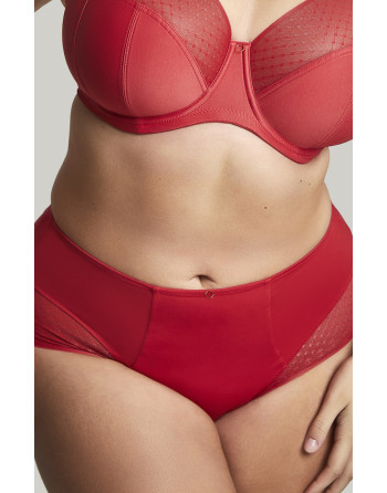 Sculptresse Bliss Slip Taille Midi Petites - Grandes Tailles EU38 à 52 - Salsa Red - 10684