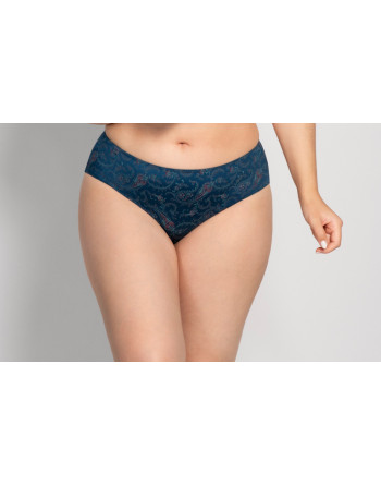 Ulla Dessous Zoë Slip Petites - Grandes Tailles EU38 à 60 - Oriental Blue - 4132