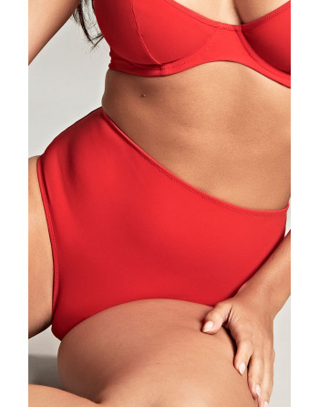 Panache Swim Rossa - Hoge Bikini Slip Kleine - Grote Maten EU34 Tot 46 - Rossa/Red - SW1755