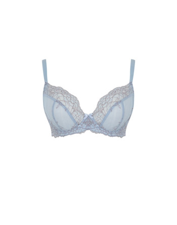 Panache Ana Soutien-Gorge Plongeant Grandes Tailles De Bonnets D à M / T.EU60 à 85 - Blue/Ash Rose - 9396