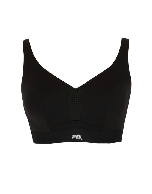 Panache Soutien-Gorge Sport Non rembourré + Armatures - Petites Et Grandes Tailles De Bonnets B à M / EU60 à 90 - Noir - 5022