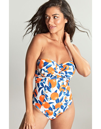 Panache Swim Sicily - Tatiana - Maillot De Bain Bandeau Grandes Tailles De Bonnet D À K - T. EU65-85- Sicily Print - SW1770