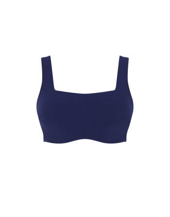 Panache Swim Azzurro - Gina - Haut De Bikini Crop-Top Grandes Tailles De Bonnets D à K / T. EU60 à 85 - Azzurro/Navy - SW18624