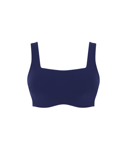 Panache Swim Azzurro - Gina - Crop top Bikini BH Grote Cupmaten D Tot K / T. EU60 Tot 85 - Azzurro/Navy - SW1862