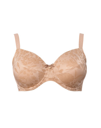 Ulla Dessous Jasmin T-Shirt BH Grote Cupmaten Cup D Tot L / T. EU70 tot 110 - Cinnamon - 2720