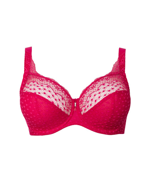 Ulla Dessous Josy Soutien-Gorge Emboitant Grandes Tailles De Bonnets B à L / T. EU70 à 100 - Cherry - 6723