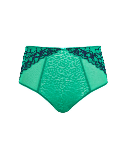 Panache Envy Hoge Slip Kleine En Grote Maten EU34 tot 46 - Emerald/Leopard - 7283C