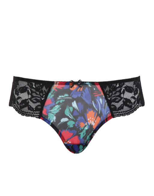 Panache Nina Slip Rio Petites Et Grandes Tailles EU34 à 46 - Black/Floral - 10942